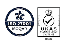 ISOQAR UKAS ISO 27001 Joint Logo image block 